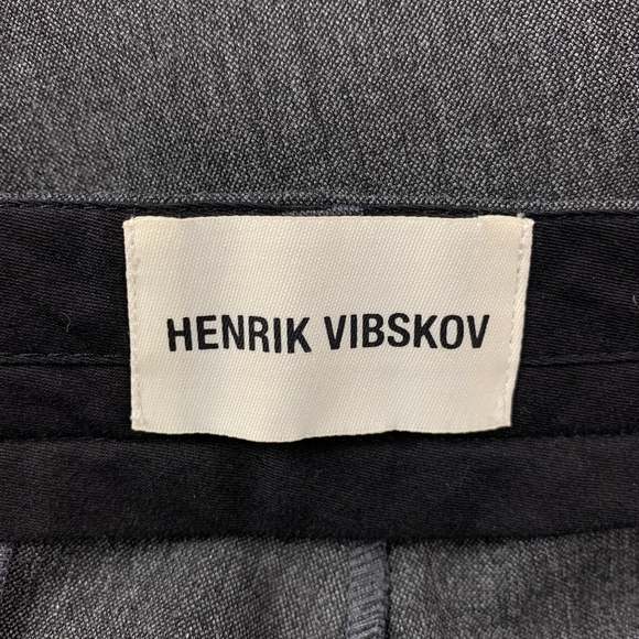 HENRIK VIBSKOV Gray Polyester Pleated Casual Pants - Picture 4 of 4